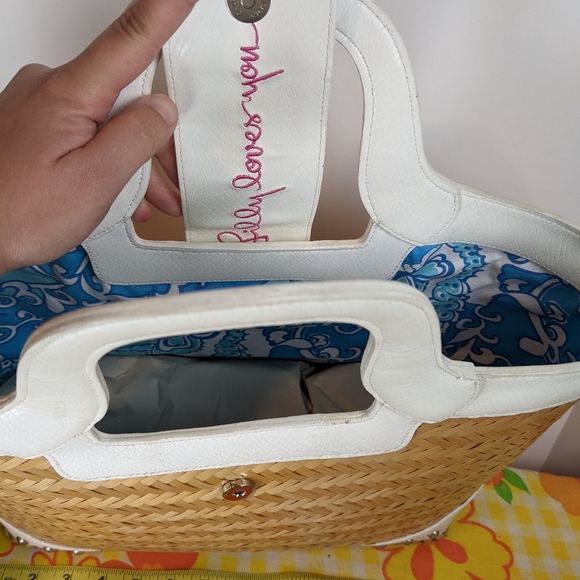 2008 Lilly Pulitzer straw bag - Picture 2 of 4